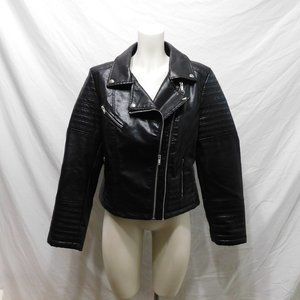 Shein Pleather Bomber Jacket